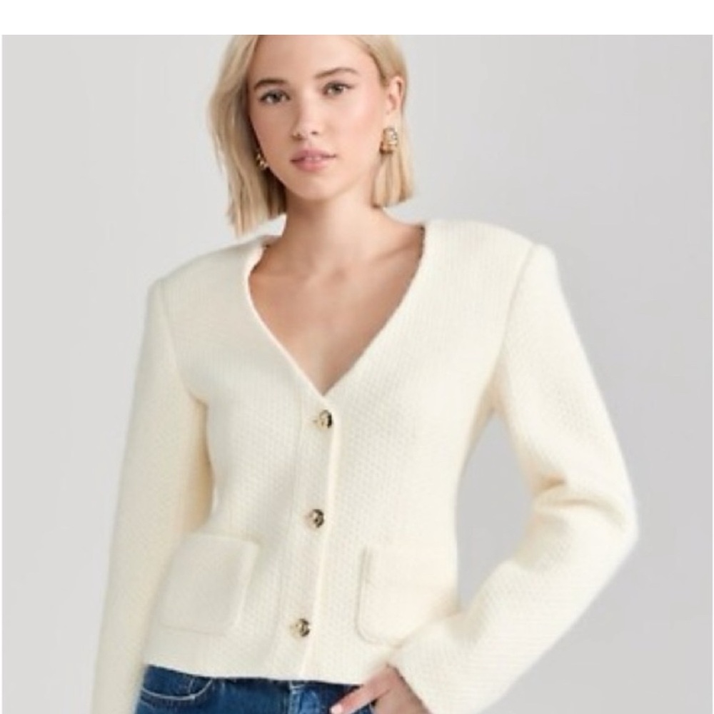 Anine Bing Cream Blazer